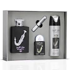 Lattafa Pride Ishq Al Shuyukh Silver Gift Set (3 in 1, with free gift) 100ml